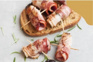 Receta de dátiles con bacon