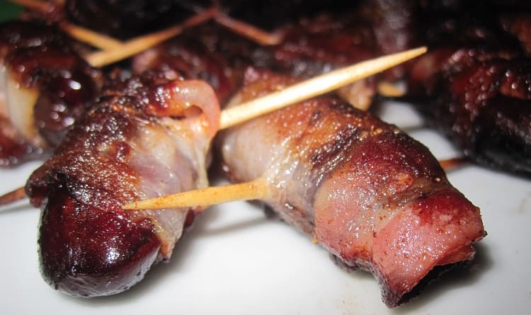 origen de la receta de dátiles con bacon